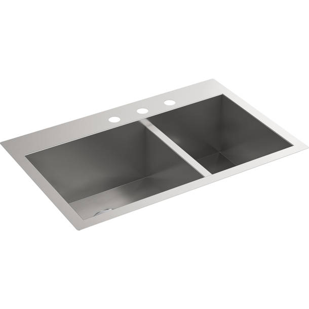 Kohler Vault Top Under Mount Medium Single Bowl Kitchen Sink with